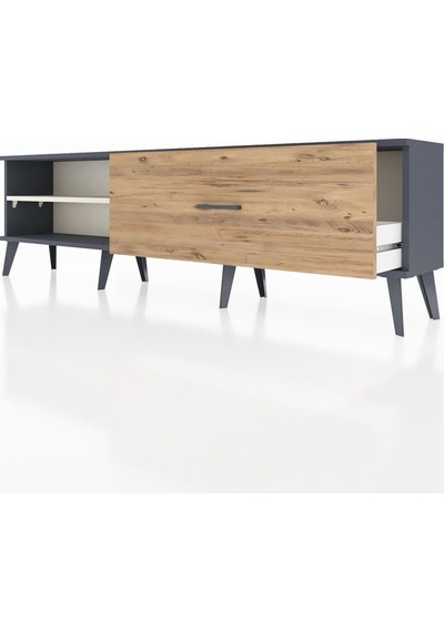 Arges Tv Ünitesi Tek Raflı Tek Çekmeceli 176x30x51 Antrasit-aytaşı/çam Aytası/atlas Çam Arges Tv Ünitesi Tek Raflı Tek Çekmeceli 176x30x51 Antrasit-aytaşı/çam Aytası/atlas Çam