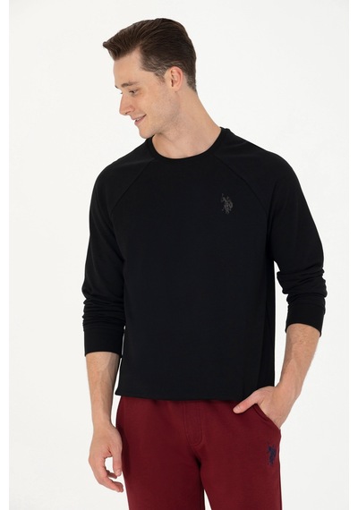 U.s. Polo Assn. Erkek Siyah Sweatshirt 50274090-vr046 Siyah Siyah