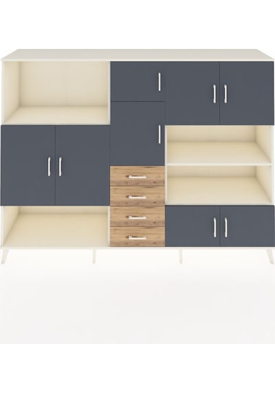 Hyperion Dolap 9 Raflı 4 Çekmeceli 8 Kapaklı 220x44x163 Aytaşı-an Aytaşı-antrasit/çam Hyperion Dolap 9 Raflı 4 Çekmeceli 8 Kapaklı 220x44x163 Aytaşı-an Aytaşı-antrasit/çam