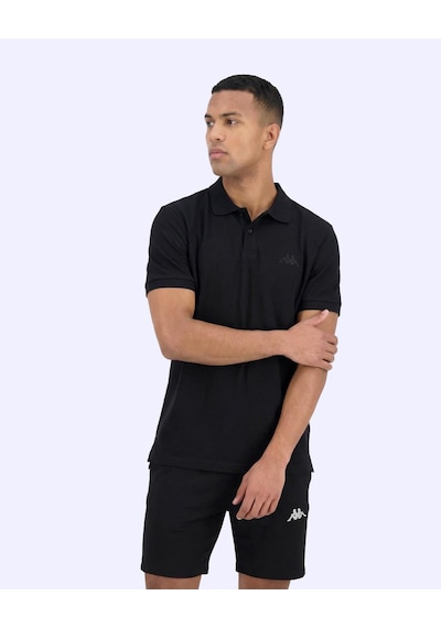 Kappa Fausto Erkek Siyah Regular Polo Yaka Tişört