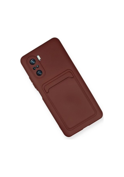 Xiaomi Poco F3 Kılıf Kelvin Kartvizitli Silikon - Bordo 0.2M-Çok Renkli