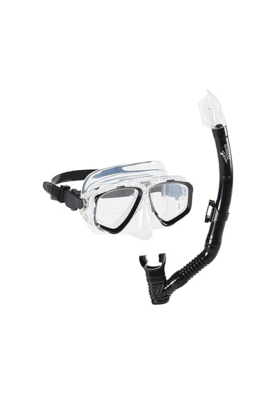 Speedo Speedo Speedo Adult Adventure Mask Snorkel Unısex Siyah Maske Ve Şnorkel Set 024