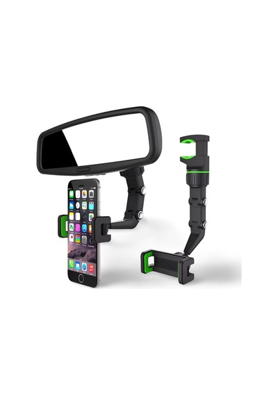 Cosmostech Araç Dikiz Aynası Telefon Tutucu Standı 360° Derece Ayarlanabilir Telefon Tutacağı