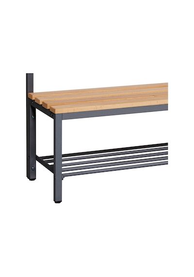 Ayakkabılıklı 6 Ayaklı Tek Taraflı Bank, 9 Kanca, 200x43x170 Cm, Spor Bankı