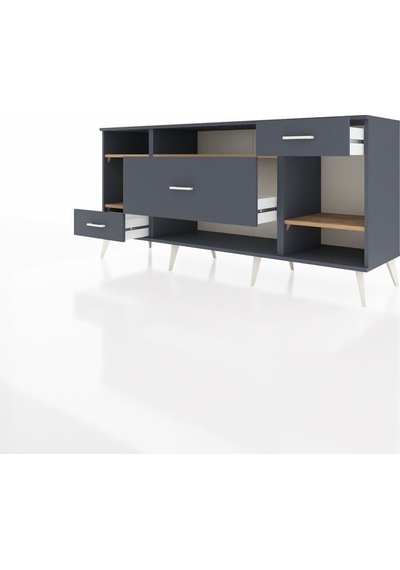 Hyperion Konsol 4 Raflı 3 Çekmeceli 176x44x83 Antrasit-çam/antrasit Çam/antrasit Hyperion Konsol 4 Raflı 3 Çekmeceli 176x44x83 Antrasit-çam/antrasit Çam/antrasit