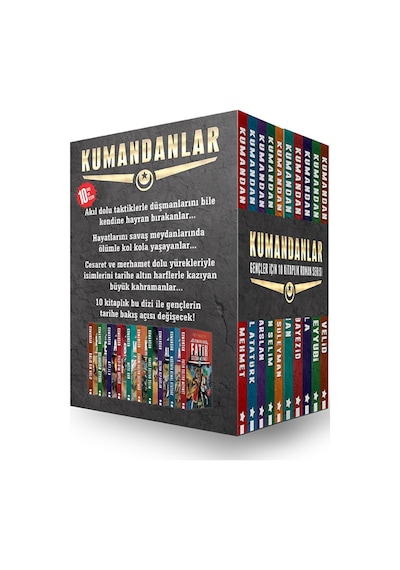 Kumandanlar Seti-Kutulu-10 Kitap Takım - Yiğit Recep Efe - Acayip