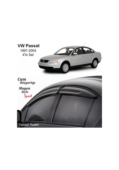 Volkswagen Passat 1996-2005 4Lü Mugen Cam Rüzgarlığı