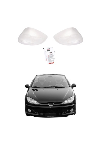 Peugeot 206 Uyumlu 1998 Ve Üzeri Krom Ayna Kapağı 2 Parça Paslanmaz Çelik
