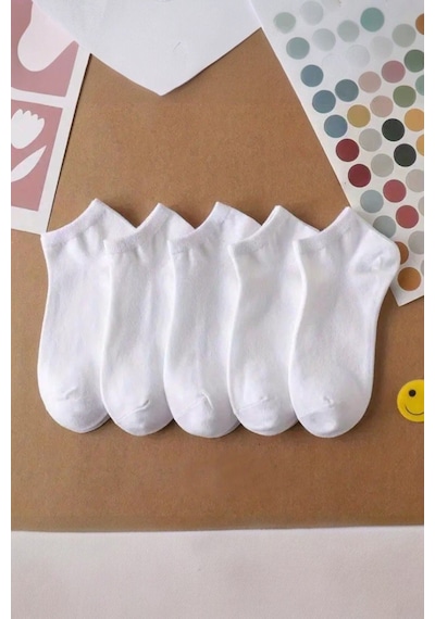 Hitit Socks Kadın 10 Çift Premium Kalite Yüksek Pamuklu Nefes Alan Patik Çorap Siyah-beyaz ASORTİ