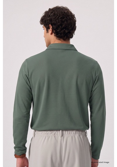 Tommy Life Açık Yeşil Rahat Form Basic Erkek Polo Yaka T-shirt - 88512 Camel