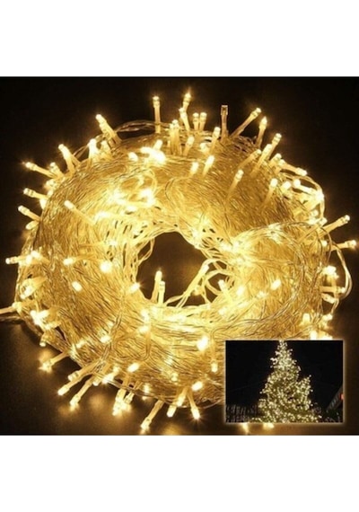 Jasper 10 Metre 100 Ledli Fişli Led, Dekor Lambası Gün Işığı Yılbaşı Ağacı Işığı Beyaz