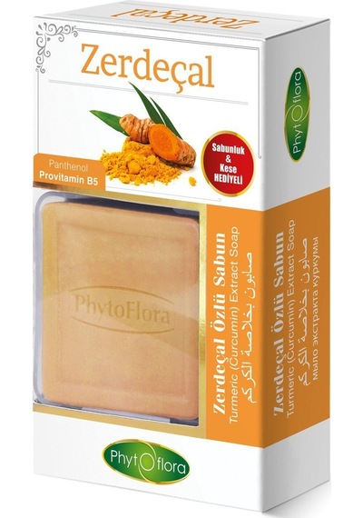 Phytoflora Zerdeçal Sabunu + Sabunluk + Kese
