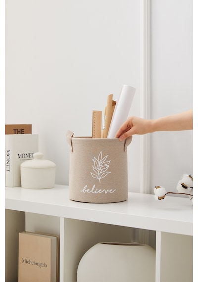 Ocean Home Textile Bej Renk Believe Sepet 20 x 20 cm