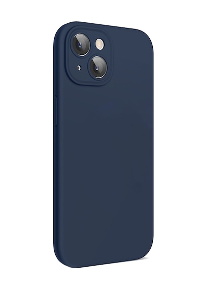 Apple Uyumlu iPhone 13 14 Kılıf First Premiums Silikon Kapak Lacivert