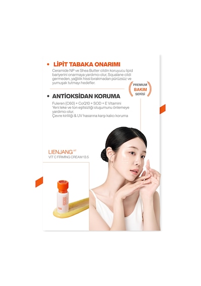 %13.5 Saf C Vitamini & Peptit Leke & Kırışıklık Karşıtı Yoğun Aydınlatıcı Ton Eşitleyici Krem 15 Ml