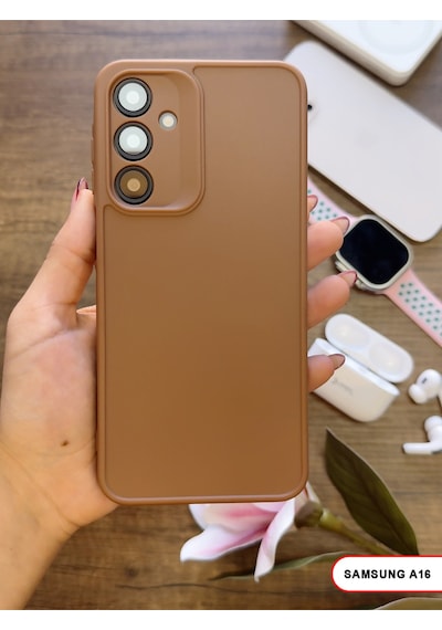 Samsung Galaxy A16 Uyumlu Kamera Korumalı Darbeye Dayanıklı Renk Atmayan Keep Silikon Kılıf Kahverengi Samsung Galaxy A16 Uyumlu Kamera Korumalı Darbeye Dayanıklı Renk Atmayan Keep Silikon Kılıf Kahverengi