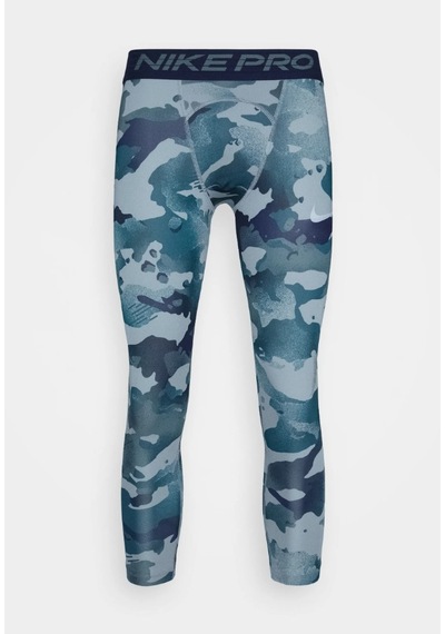 Nike Pro 3/4 Camo Printed Erkek Compression Tayt Spor Erkek Tayt Cz1229-019 Yeşil