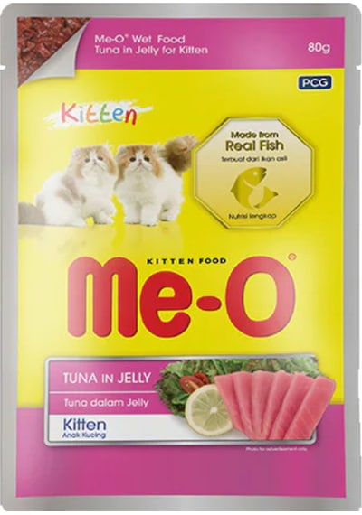 Me-O Kitten Ton Balıklı Jöleli Pouch Yavru Kedi Yaş Maması 80 G