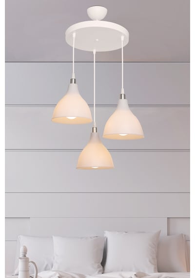 Ronda 3lü Çember Avize Opal Salon-oturma Odası-çocuk Odası-yatak Odası-yemek Odası-antre-mutfak Opal Opal