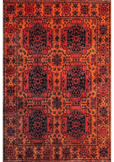 Artloop Fuga Kadife Dokulu Siyah/beyaz Modern Desenli Halı Ka 20