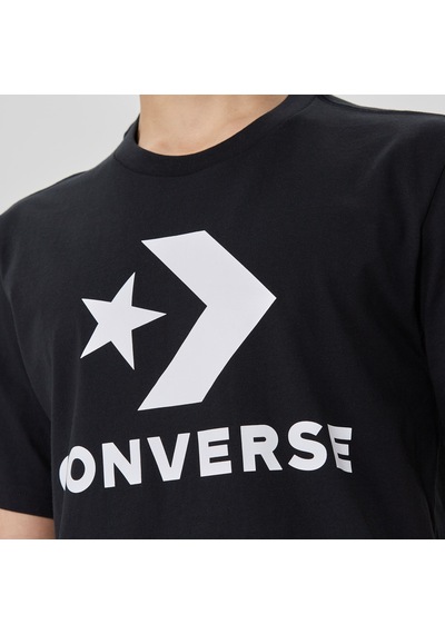 Converse Go-to Star Chevron Logo Unisex Siyah T-shirt