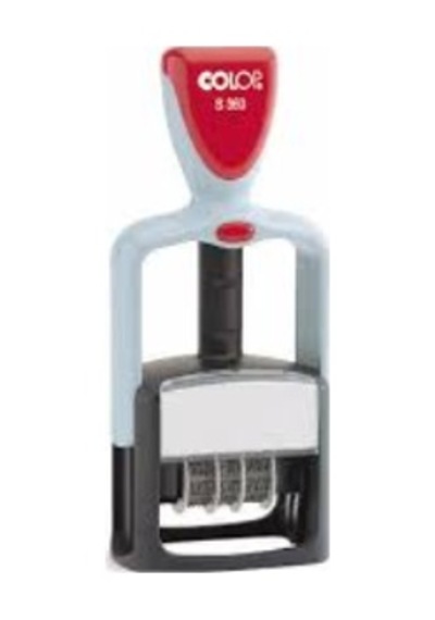 Colop S360 Tarih Kaşe Tr Beyaz Kasa Siyah Keçe - 30 x 45 MM