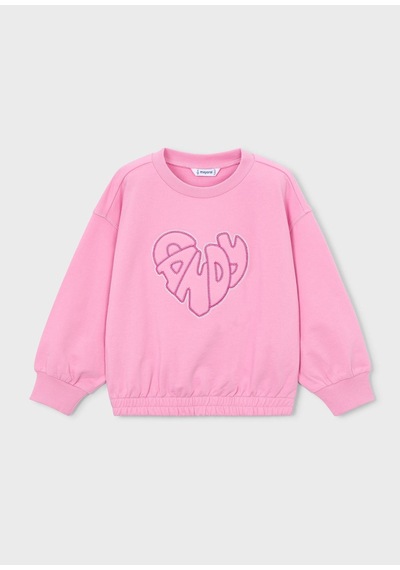 Mayoral Kız Çocuk İki İplik Sweatshirt Pembe