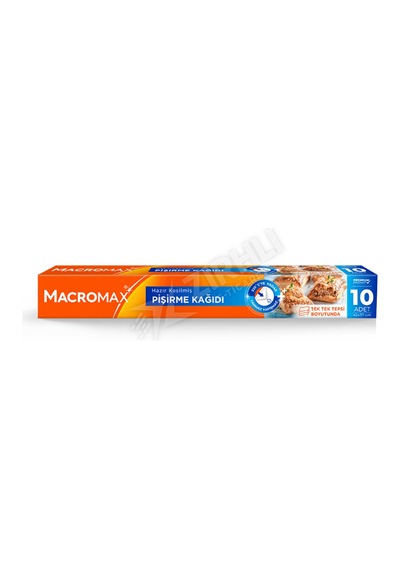 2 Adet Macromax Hazır Kesilmiş Pişirme Kağıdı 10'lu
