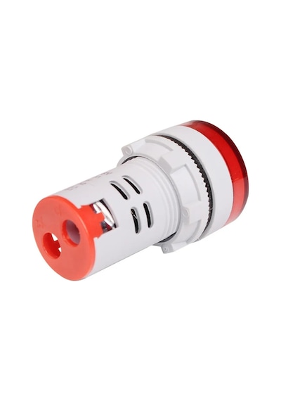 İntercom Ad22-22v-dc 22mm Kırmızı Mini Yuvarlak Dijital Dc Volt Ölçer
