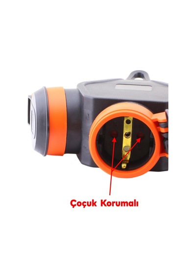 Monofaze Çoğaltıcı Seyyar Topraklı 3'lü Grup Priz Fiş 10 Metre Çoklu Cca Uzatma Kablosu 3x2.5 Mm 0