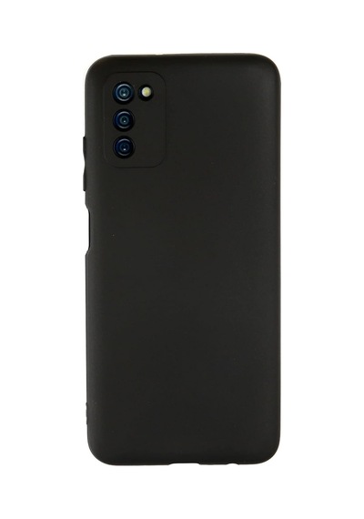 Samsung Galaxy A03s Kılıf Kamera Korumalı Yumuşak Dokulu Silikon - Siyah