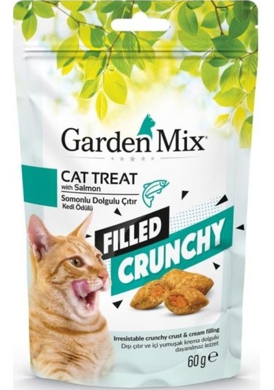 Garden Mix Somonlu İçi Dolgulu Kedi Ödülü 60gr