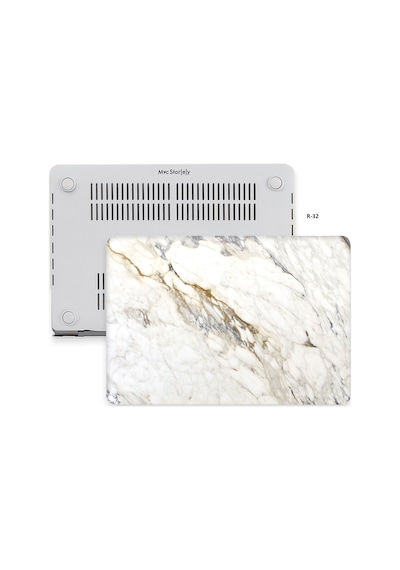 Apple Uyumlu MacBook Pro Kılıf 13inç M1-m2, Mermer08nl Type-c'li Model A2338 A2289 A2251 A1706-08 A1989 A2159 İle R-32