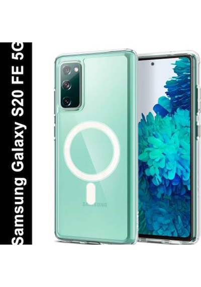 Samsung Galaxy S20 Fe Kılıf Sararmaz Slim Magsafe Wireless Kablosuz Şarj Uyumlu Manyetik Şeffaf Kapak