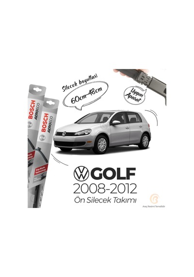 Volkswagen Golf 6 Muz Silecek Takımı 2008-2012 Bosch Aeroeco