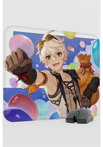 Bennett Genshin Impact Anime Gacha V4 - 48x40 Xl Gaming Mouse Pad Fare Altlığı