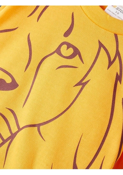 Galatasaray Aslan Baskılı Sweat Metin Oktay Baskı Kutulu 001