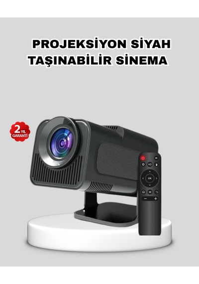 Akıllı Projeksiyon Cihazı Hdmı Usb Bağlantılı Taşınabilir Enerji Tasarruflu - Lisinya