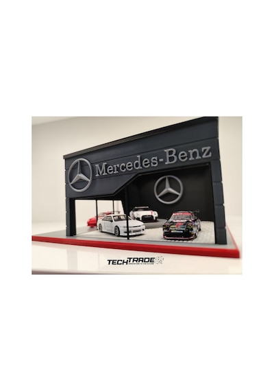 Mercedes-benz Diecast Showroom Garaj Diorama 1:64 Ölçek