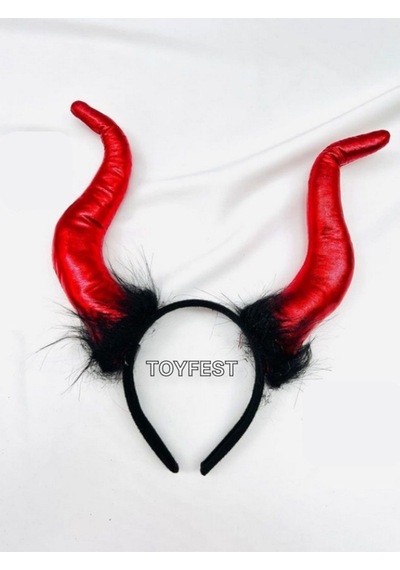 Cadılar Bayramı Halloween Kostüm Partisi Aksesuarı Boynuzlu Şeytan Malefiz Tacı & Taç - 30x28cm