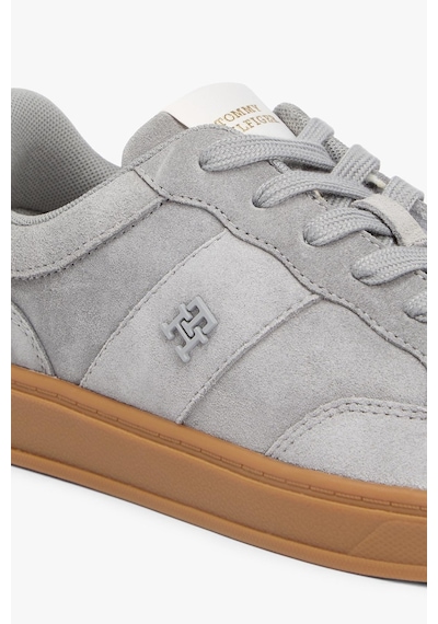 Tommy Hilfiger Kadın Heritage Court Sneaker Suede Ayakkabı Fw0fw09266pry GRİ