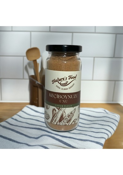 Keçiboynuzu Unu 2 Li Katkısız Içerik 150gr Cam Şişe A, B2, B3 Ve B6 Vitamini Deposu