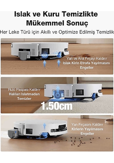 Ecovacs T90 Pro Omni Robot Süpürge Beyaz