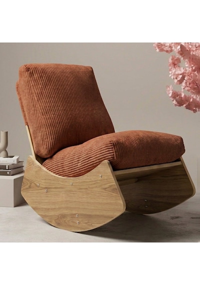 Comfort Sallanır Koltuk Tv Koltuğu Sallanan Berjer Sandalye Kiremit