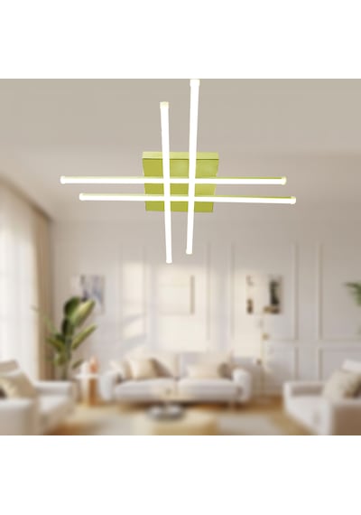 Tt036-sr Tt Ayd. Hashtag Gün Işığı Sarı Kaplama Led Avize Gold