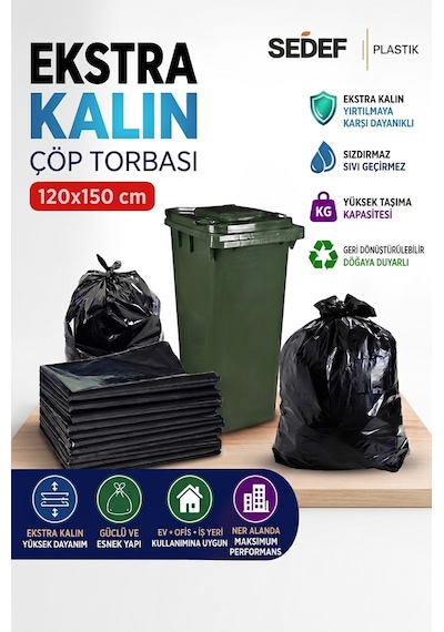 120x150 Çöp Ve Taşıma Torbası 3kg