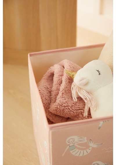 Ocean Home Textile Çocuk Odası Deniz Kızı Kutu 33 x 30 x 33 CM