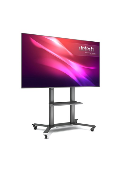 Cletech Raflı LCD TV / Monitör / Akıllı Tahta Ekranı Sehpası 55” – 86”