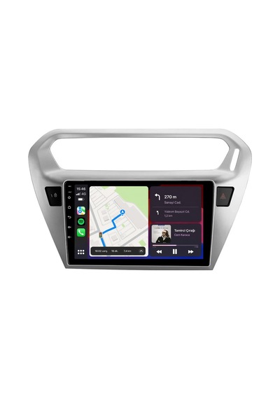 Citroen C-elysee 2012-2024 Android Multimedya Carplay Android Auto Navigasyon 6gb Ram 64gb 9"