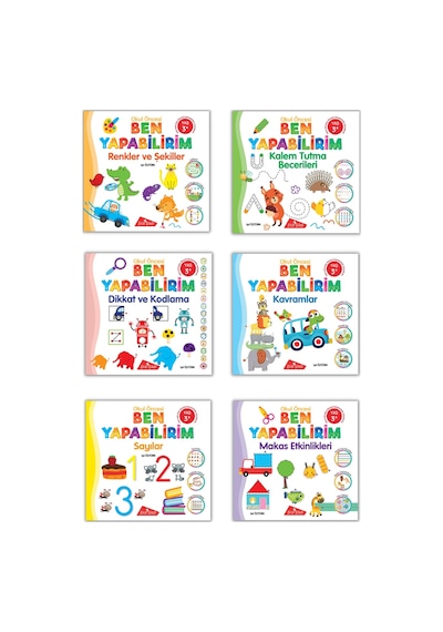 Bidibadi Yayınları Ben Yapabilirim Okul Öncesi Eğitim Seti 3 Yaş+